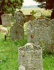 Eroded Marble Headstones at Blean, Kent County, England